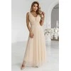 Ilga vakarinė suknelė šampano spalvos Numoco