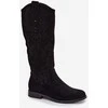 Ilgaauliai batai iš dirbtinės zomšos moterims