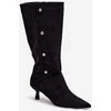 Ilgaauliai batai su kulnu ir dekoru Hovelle – kasdieniam stiliui ir patogumui.