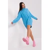 Ilgas oversized megztinis, mėlynas