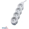 Ilgintuvas, 4-vietis, 1,5m, baltas, max 2500W