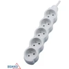 Ilgintuvas, 5-vietis, 1,5m, baltas, max 2500W