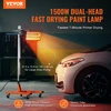 VEVOR 1500W infraraudonųjų spindulių lempa automobilių dažų džiovinimui