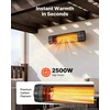 Infraraudonųjų spindulių šildytuvas VEVOR JHS-2500R, 2500 W