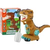 Žaislinis dinozauras su judesio ir šviesos efektais Lean Toys