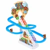 Lean Toys Kapibarų traselė su judančiais laiptais, 3 figūrėlės