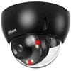 „Dahua Technology Co“ IP kameros kupolas. 4MP 1/2,9 colio CMOS, 2,8 mm, 101° F1.6, 20–25 kadrų per sekundę, IR+LED 30 m, WDR, IVS, IP67, IK10, mikrofonas.