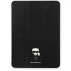 iPad 12.9 Pro 2021 knygos dėklas juodas / juodas Saffiano Karl Iconic