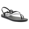 IPANEMA ELEGANT SAND moteriškos basutės, juodos/sidabrinės spalvos, 83782-BN808