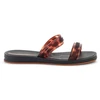 IPANEMA GLOW TRENDY SLIDE AD moteriškos šlepetės, juodos/vėžlio rašto/rudos spalvos, 27421-BR850