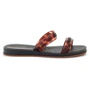 IPANEMA GLOW TRENDY SLIDE AD moteriškos šlepetės, juodos/vėžlio rašto/rudos spalvos, 27421-BR850
