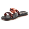 IPANEMA GLOW TRENDY SLIDE AD moteriškos šlepetės, juodos/vėžlio rašto/rudos spalvos, 27421-BR850