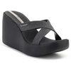 IPANEMA HIGH FASHION II SLIDE moteriškos šlepetės juoda/blizgučiai/smėlio spalva 83646-BQ589