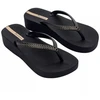 Ipanema moteriški flip-flop bateliai Mesh XI Plat Fem platforma juodi