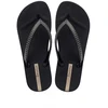 Ipanema moteriški flip-flop bateliai Mesh XI Plat Fem platforma juodi