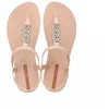 Ipanema Sandal Class moteriškos šlepetės, šviesiai smėlio spalvos su auksine apdaila