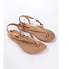 Ipanema Sandal Class moteriškos šlepetės-sandalai smėlio spalvos su auksine detalėmis