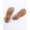 Ipanema Sandal Class moteriškos šlepetės-sandalai smėlio spalvos su auksine detalėmis