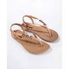 Ipanema Sandal Class moteriškos šlepetės-sandalai smėlio spalvos su auksine detalėmis