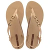 Ipanema Sandal Class moteriškos šlepetės-sandalai smėlio spalvos su auksine detalėmis