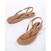 Ipanema Sandal Class moteriškos šlepetės-sandalai smėlio spalvos su auksine detalėmis