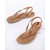 Ipanema Sandal Class moteriškos šlepetės-sandalai smėlio spalvos su auksine detalėmis