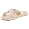 IPANEMA SENSE SLIDE moteriškos basutės smėlio spalvos/smėlio spalvos/juodos 27214-BP206