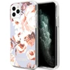 Guess dėklas, skirtas iPhone 11 Pro Max GUHCN65IMLFL02 alyvinis kietas dėklas, skirtas Flower Collection