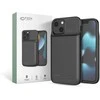 IPhone 12 mini / 13 mini dėklas su 4700mAh galios banku - juodos spalvos