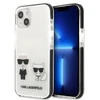 Karl Lagerfeld KLHCP13STPEKCW Apple iPhone 13 mini 5,4″ kietas dėklas baltos spalvos Karl&Choupette