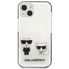 Karl Lagerfeld KLHCP13STPEKCW Apple iPhone 13 mini 5,4″ kietas dėklas baltos spalvos Karl&Choupette