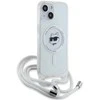 Karl Lagerfeld KLHMP14SHCCHNT Apple iPhone 14/ 13 / 15 6.1″ kietas dėklas skaidrus IML Choupette Head & Cord