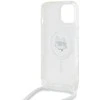 Karl Lagerfeld KLHMP14SHCCHNT Apple iPhone 14/ 13 / 15 6.1″ kietas dėklas skaidrus IML Choupette Head & Cord