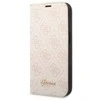 Dėklas Guess GUBKP14XHG4SHP Apple iPhone 14 Pro Max 6,7″ rožinės spalvos book 4G Vintage Gold Logo