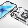Wozinsky Ring Armor Apple iPhone 14 armored magnetic holder ring dėklas telefonui sidabrinės spalvos