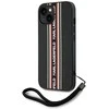 Dėklas Karl Lagerfeld Saffiano Athleisure Stripes Cord Apple iPhone 15 red
