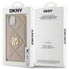DKNY DKHCP15MPQDSLE Apple iPhone 15 Plus 6.7" dėklas telefonui gelsvos spalvos Quilted Stack Logo