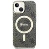 Guess GUHMP15MH4STW Apple iPhone 15 Plu s/ 14 Plus 6.7″ rudos spalvos kietas dėklas IML 4G MagSafe