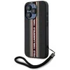 Dėklas Karl Lagerfeld Saffiano Athleisure Stripes Cord Apple iPhone 15 Pro red