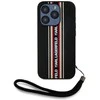 Dėklas Karl Lagerfeld Saffiano Athleisure Stripes Cord Apple iPhone 15 Pro red