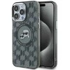 Dėklas Karl Lagerfeld KLHMP15XHMCKMHK Apple iPhone 15 Pro Max 6.7″ juodos spalvos IML Monogram Karl&Choupette Head M