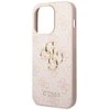 iPhone 15 Pro - rožinis Guess 4G Big Metal Logo dėklas
