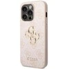 iPhone 15 Pro - rožinis Guess 4G Big Metal Logo dėklas