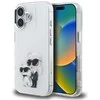Karl Lagerfeld IML Aquarelle Karl & Choupette & Logo iPhone 16 dėklas - Baltas