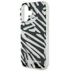 Karl Lagerfeld KLHCP16SHZBPKCCK Apple iPhone 16 6.1″ juodos spalvos kietas dėklas IML Zebra Pattern & Cord