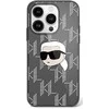 Karl Lagerfeld KLHCP16SHKLPKHK Apple iPhone 16 6.1″ juodos spalvos kietas dėklas IML Karl Head Electroplated