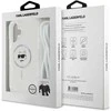 Karl Lagerfeld KLHMP16SHCCHNT Apple iPhone 16 6.1" dėklas telefonui skaidrus IML Choupette Head & Cord MagSafe