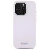 DKNY DKHMP16LSMCHLP Apple iPhone 16 Pro 6.3" dėklas telefonui rožinės spalvos Liquid Silikoninis Small Metal Logo MagSafe