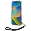Dėklas Karl Lagerfeld KLHCP16LHZBPKCCU Apple iPhone 16 Pro 6.3″ violetinės spalvos Zebra With Cord