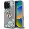 Dėklas Guess Grained Roses Big 4G logo skirtas Apple iPhone 16 Pro violetinės spalvos